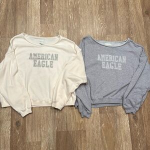Wide neck boxy sweatshirts lot of 2